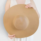 Chapeau Paille Tressée Bord Extra Large Protection Solaire Femme La Boutique du Chapeau
