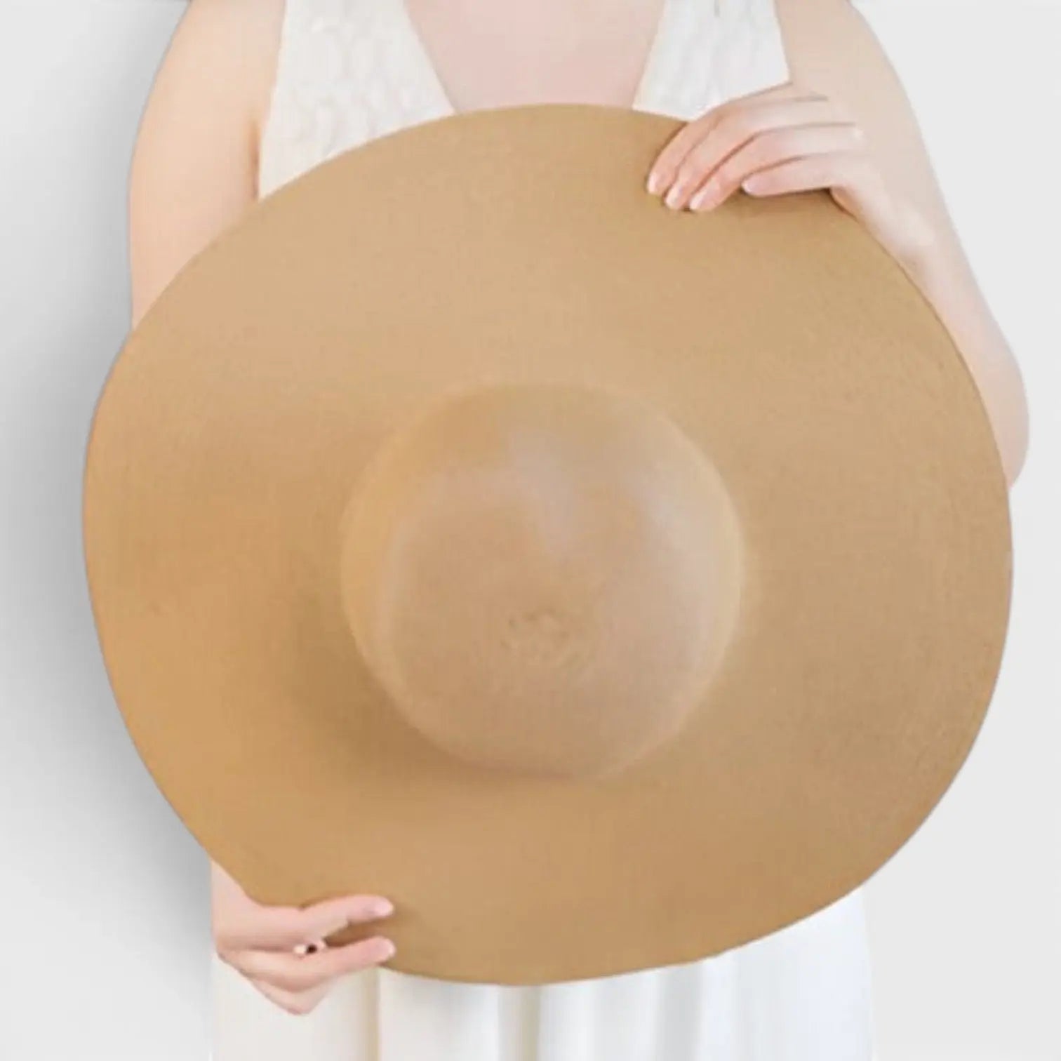 Chapeau Paille Tressée Bord Extra Large Protection Solaire Femme La Boutique du Chapeau