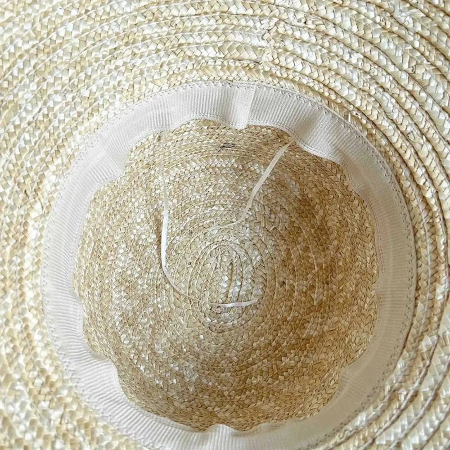 Chapeau Paille Bord Large Femme Ruban Crème La Boutique du Chapeau