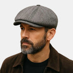 Casquette Gavroche Tweed Herringbone Homme La Boutique du Chapeau