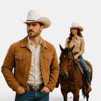 Chapeau Cowboy Feutre Calotte Haute Bandeau Cuir Unisexe La Boutique du Chapeau