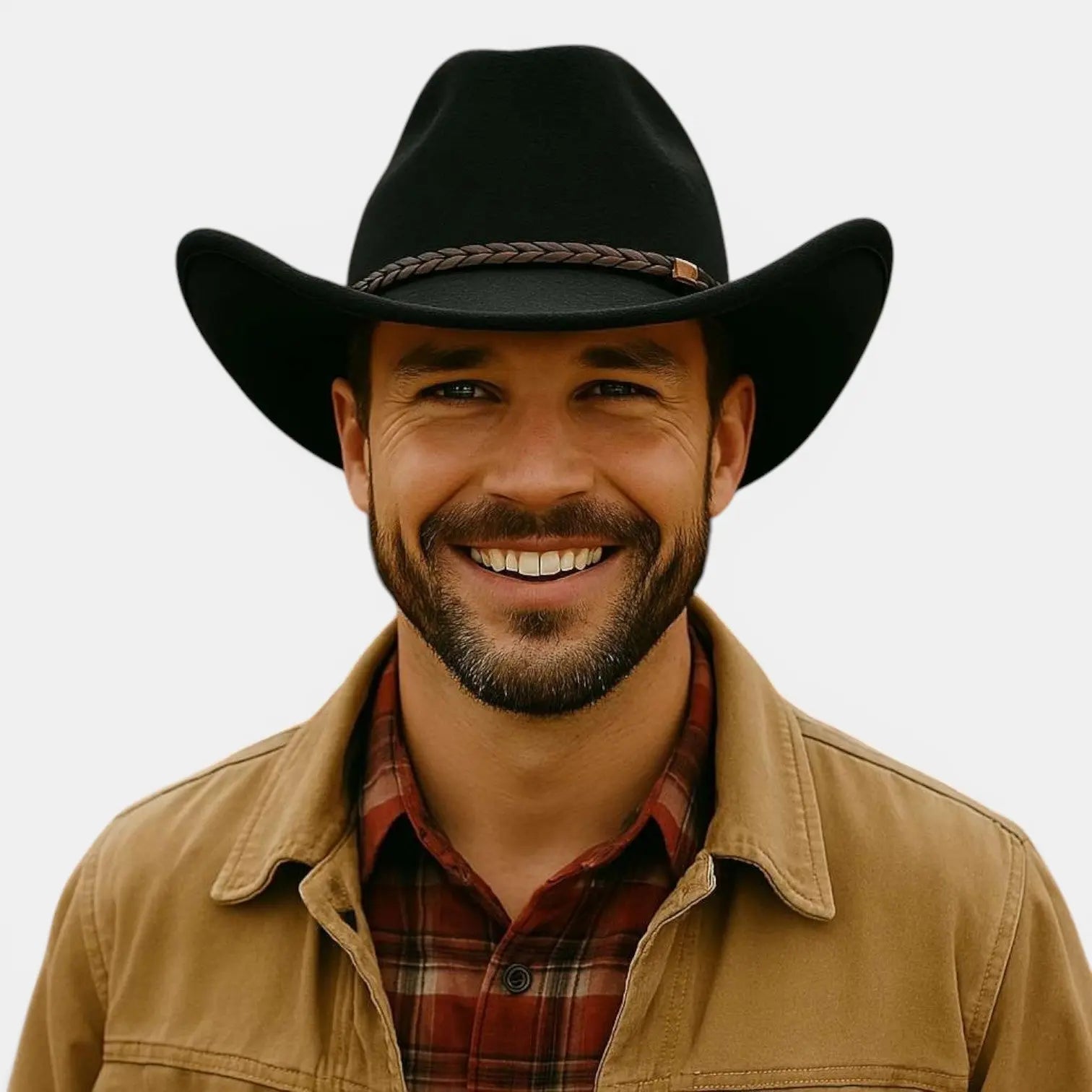 Chapeau Cowboy Feutrine Tressé Homme Femme La Boutique du Chapeau