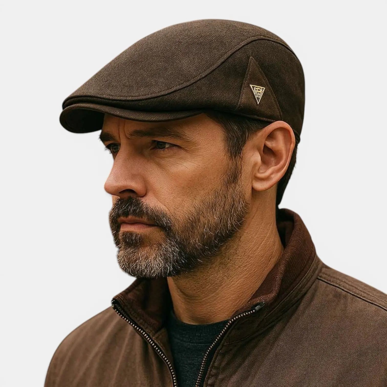 Casquette Gavroche Rétro Patch Cuir Homme La Boutique du Chapeau