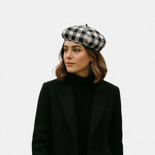 Béret Coton à Carreaux Femme La Boutique du Chapeau