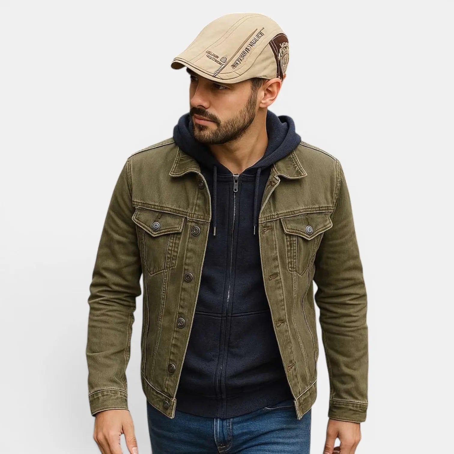 Casquette Gavroche Coton Brodée Homme La Boutique du Chapeau
