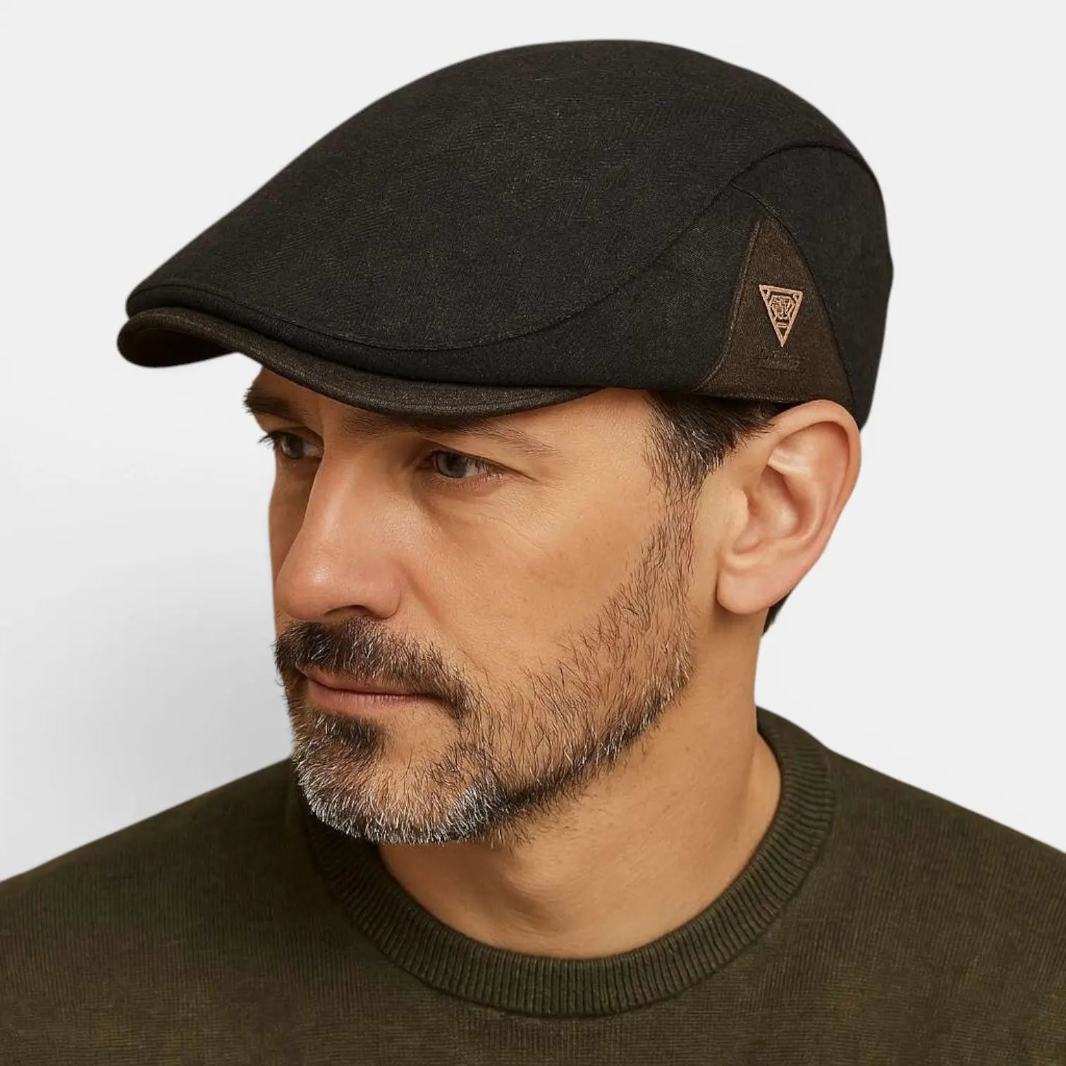 Casquette Gavroche Rétro Patch Cuir Homme La Boutique du Chapeau