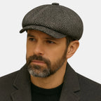 Casquette Gavroche Tweed Chevron Homme La Boutique du Chapeau