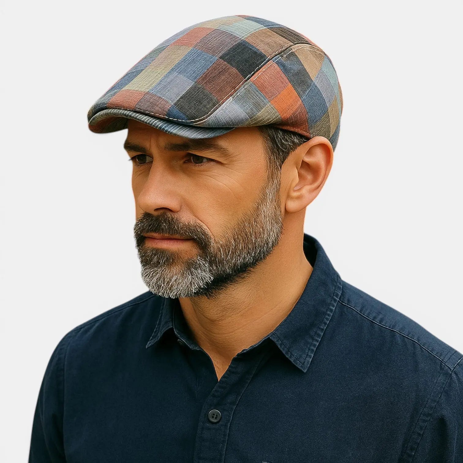 Casquette Gavroche Coton Patchwork Homme La Boutique du Chapeau