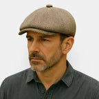 Casquette Gavroche Tweed Herringbone Homme La Boutique du Chapeau