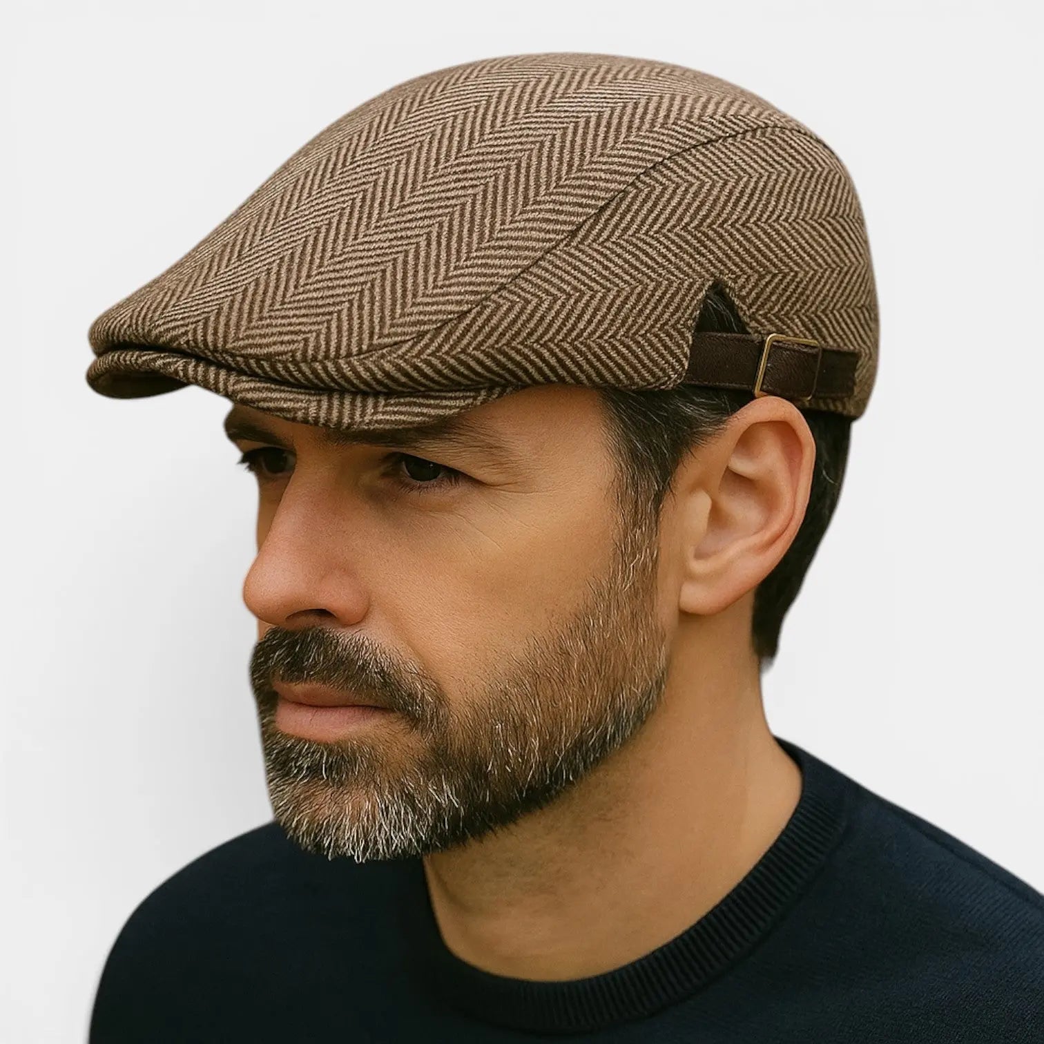 Casquette Gavroche Laine Chevron Homme La Boutique du Chapeau