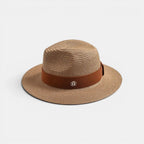 Chapeau Panama Paille Bande Contrastée Unisexe La Boutique du Chapeau