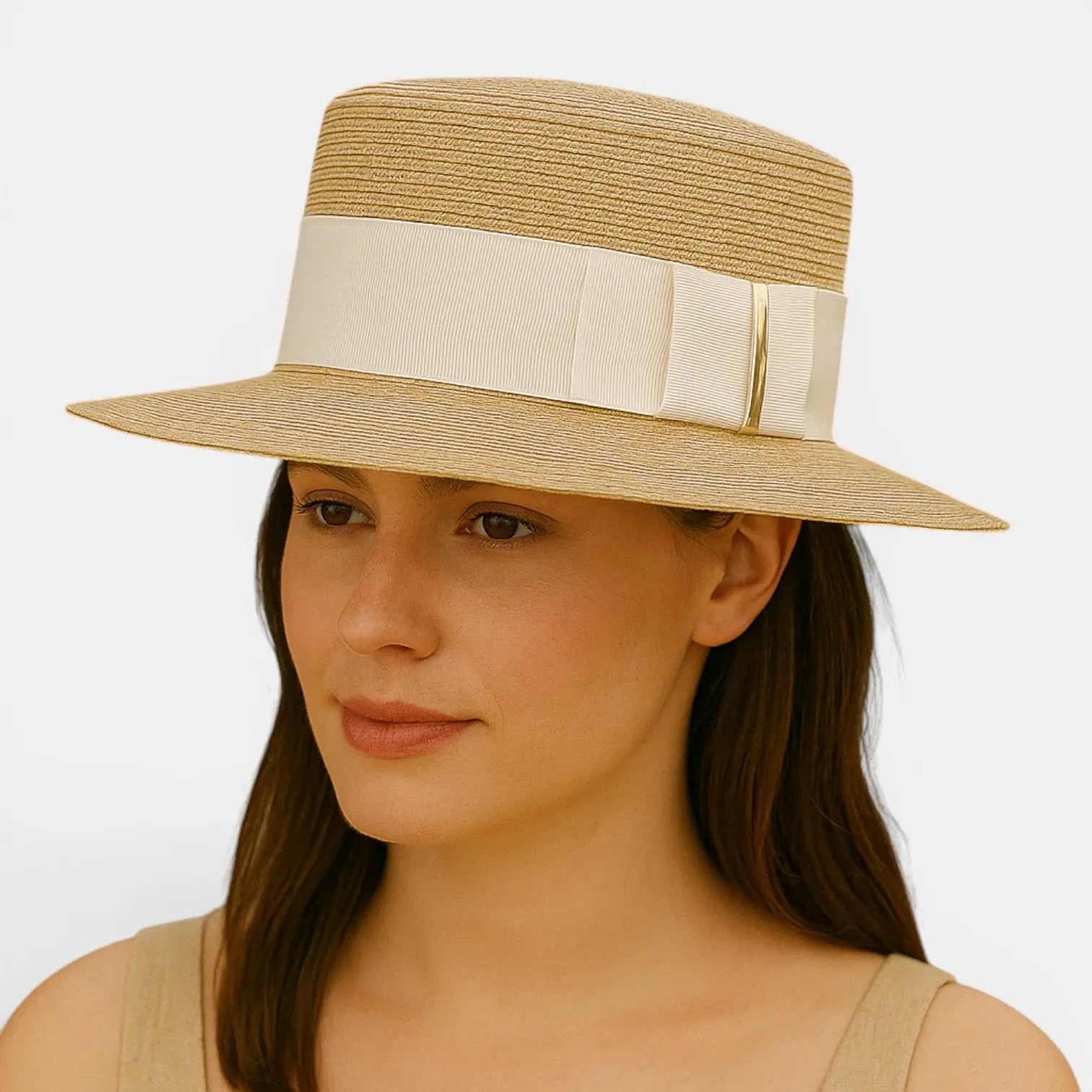 Chapeau Paille Canotier Bord Large Femme La Boutique du Chapeau