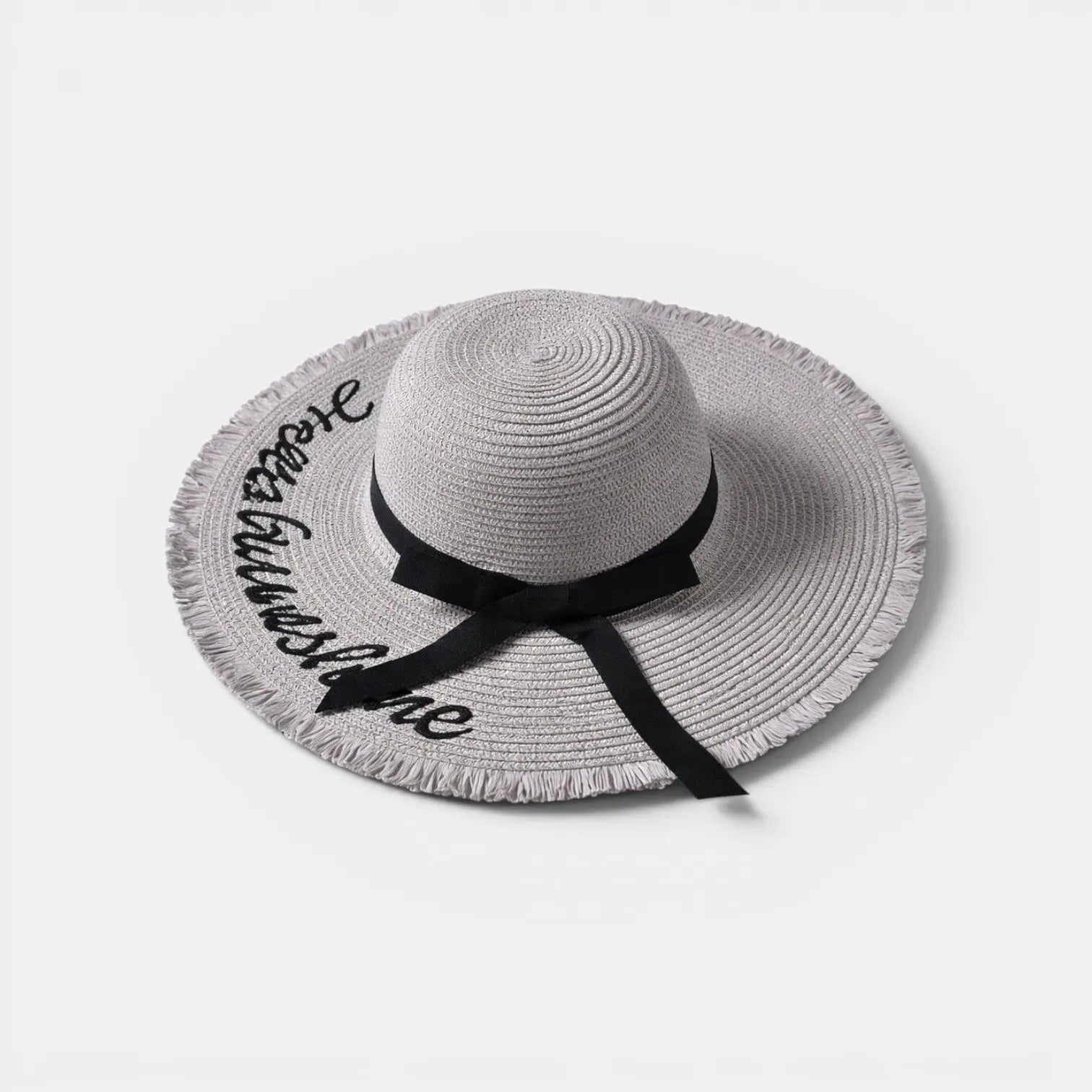 Chapeau Paille Bord Large Pliable Femme Hello Sunshine