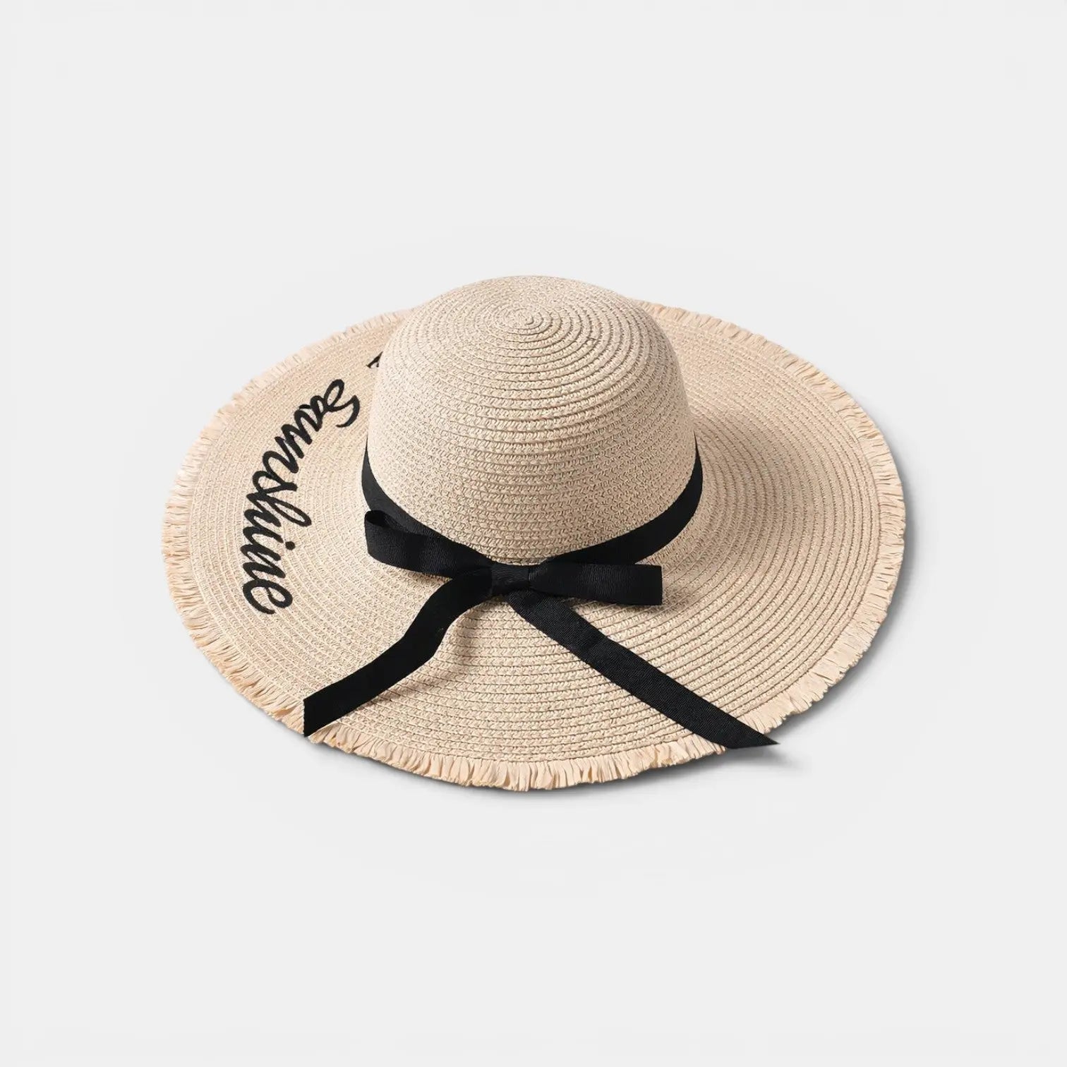 Chapeau Paille Bord Large Pliable Femme Hello Sunshine