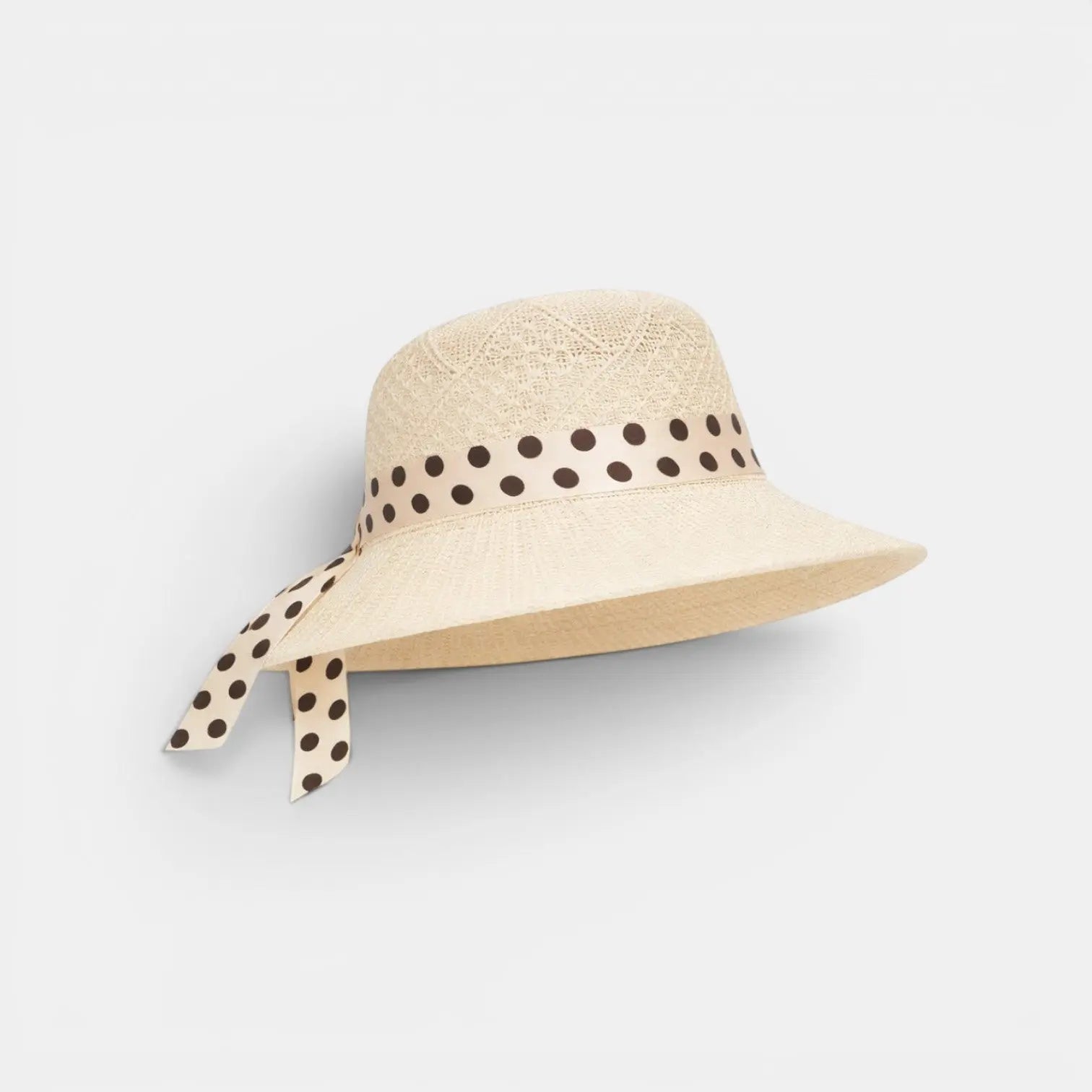 Chapeau Paille Ruban à Pois Femme La Boutique du Chapeau