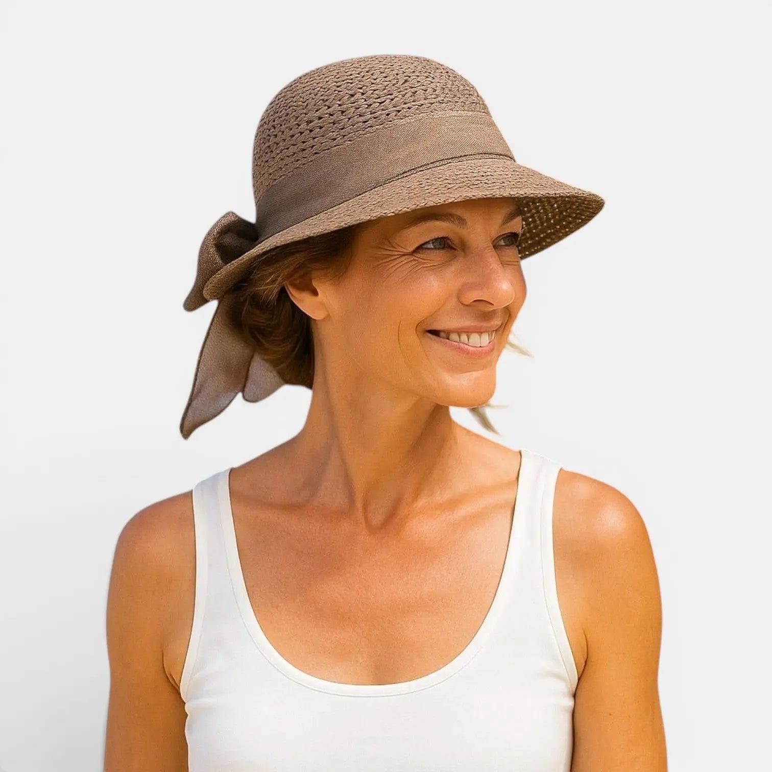 Chapeau Paille Bord Large Nœud Ruban Femme La Boutique du Chapeau