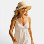 Chapeau Paille Bord Large Fleurs et Ruban Femme La Boutique du Chapeau