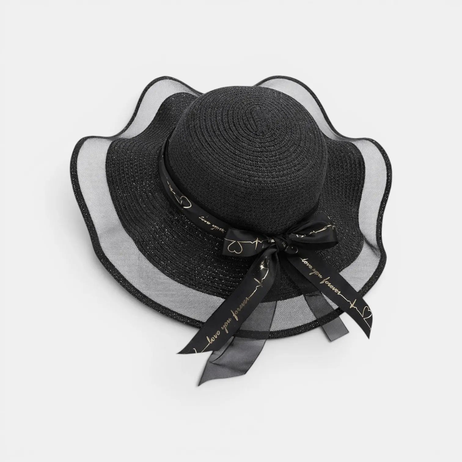 Chapeau Paille Bord Large Voilage Femme La Boutique du Chapeau