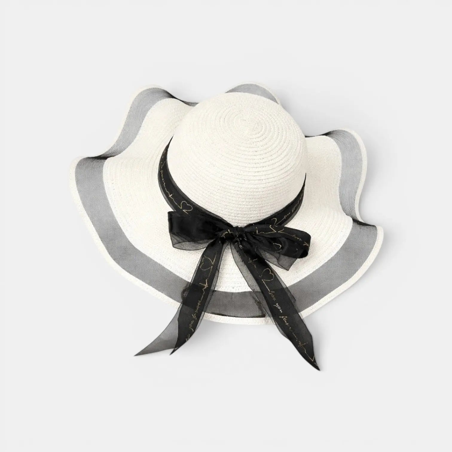 Chapeau Paille Bord Large Voilage Femme La Boutique du Chapeau