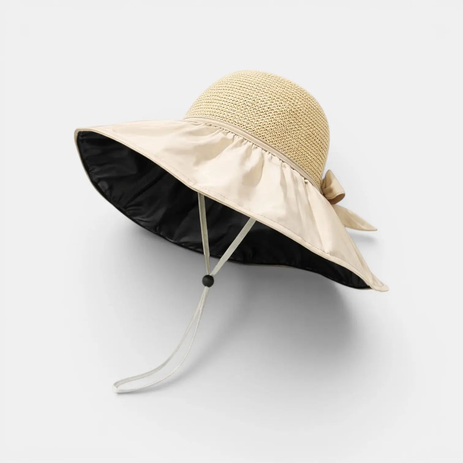 Chapeau Paille Bord Large Anti-UV Femme