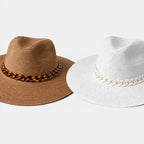 Chapeau Paille Panama Bandeau Chaîne Femme Homme La Boutique du Chapeau