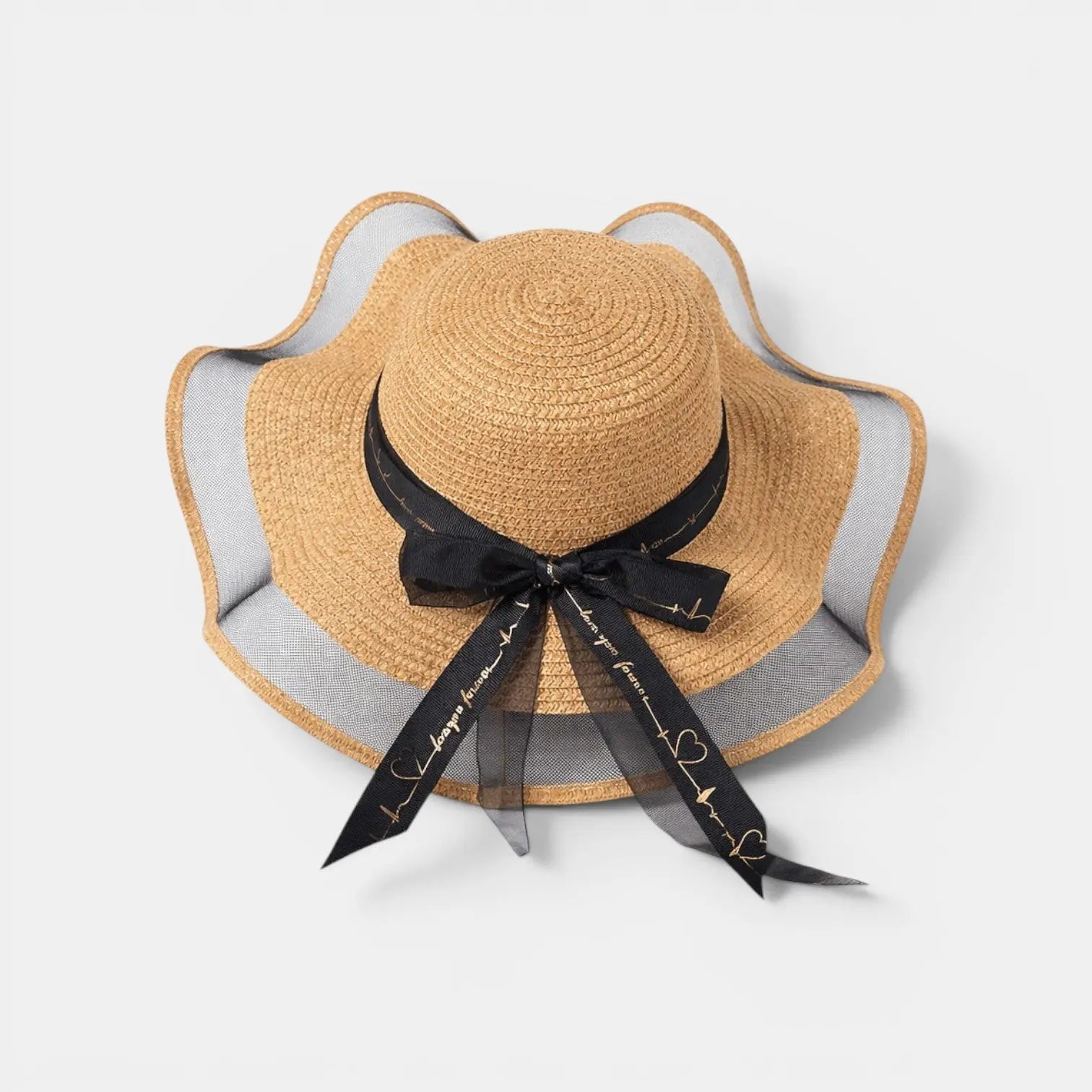 Chapeau Paille Bord Large Voilage Femme La Boutique du Chapeau