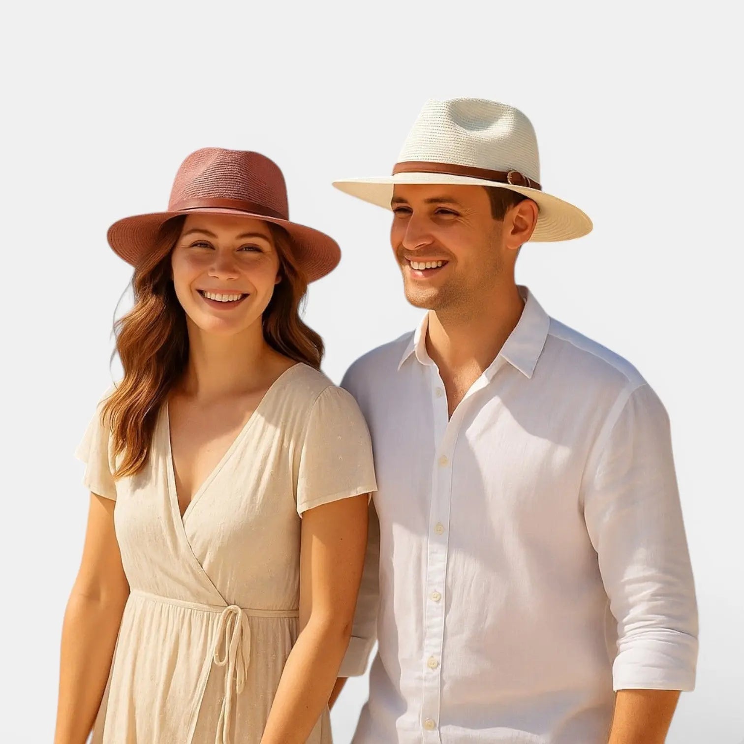 Chapeau Panama Paille Bord Large Mixte