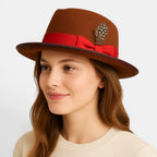 Chapeau Fedora Laine Plume Homme Femme La Boutique du Chapeau