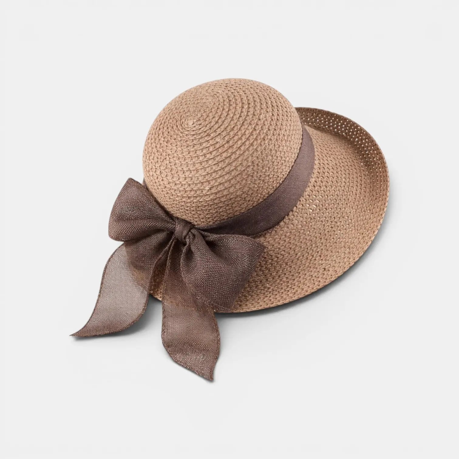 Chapeau Paille Bord Large Nœud Ruban Femme La Boutique du Chapeau