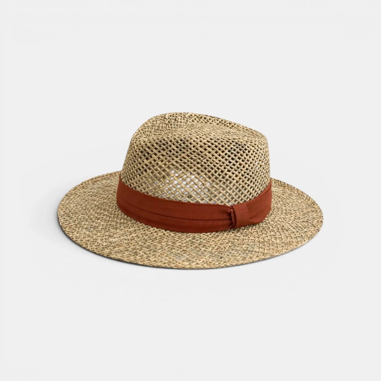 Chapeau Paille Bord Large Tressé Mixte Ruban Blanc La Boutique du Chapeau