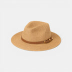 Chapeau Panama Paille Bande Cuir Unisexe La Boutique du Chapeau
