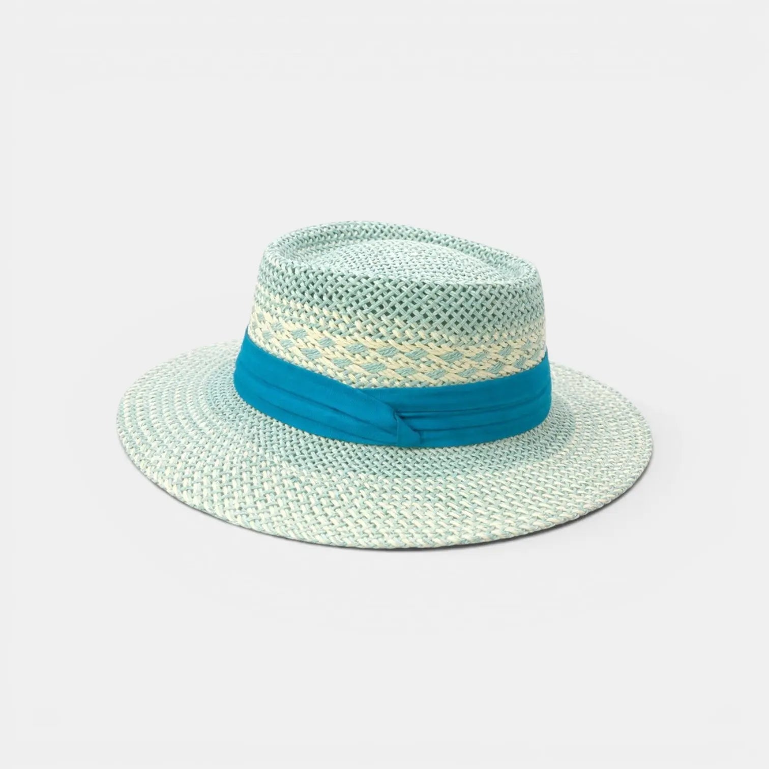 Chapeau Paille Bord Large Tressé Mixte Ruban Blanc La Boutique du Chapeau