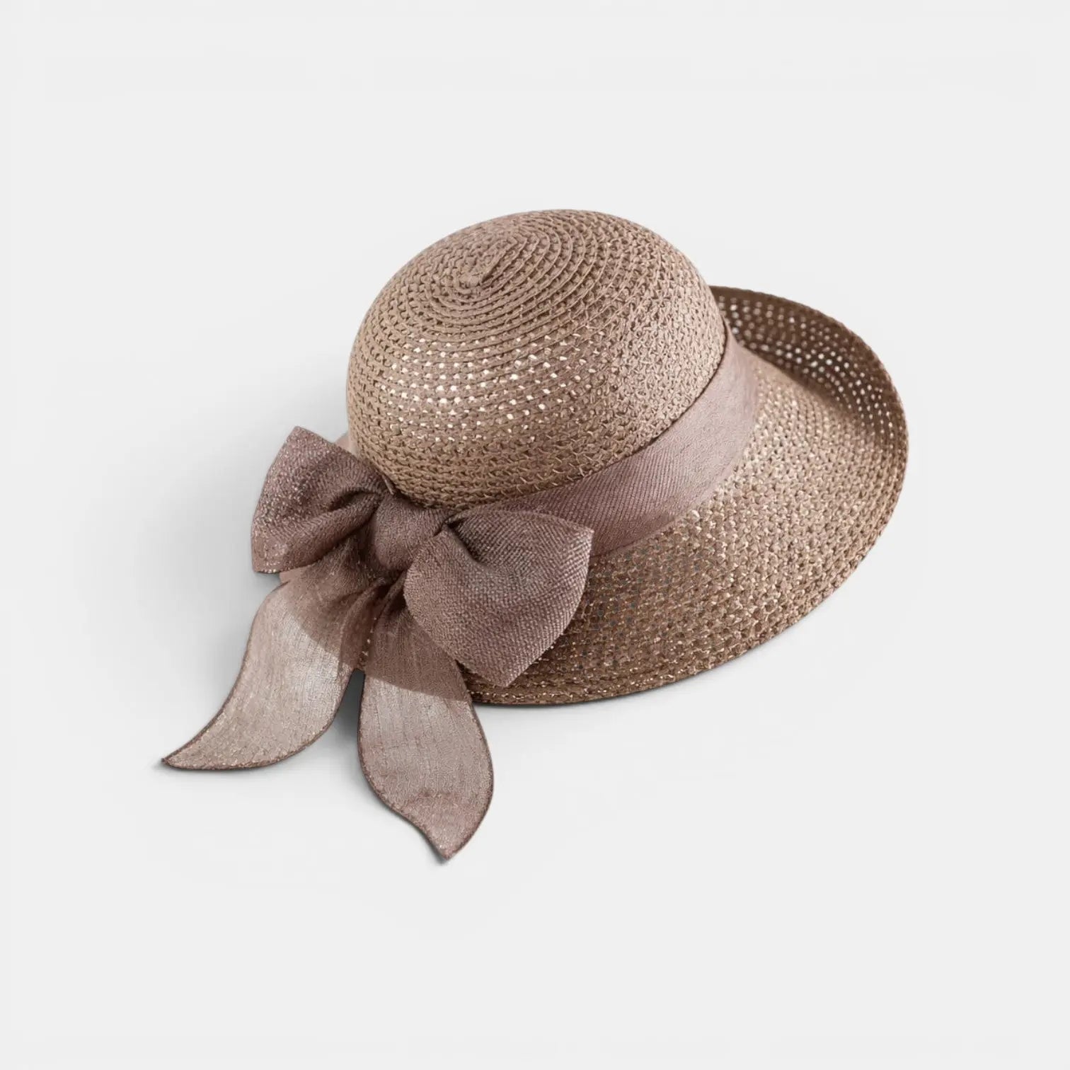 Chapeau Paille Bord Large Nœud Ruban Femme La Boutique du Chapeau