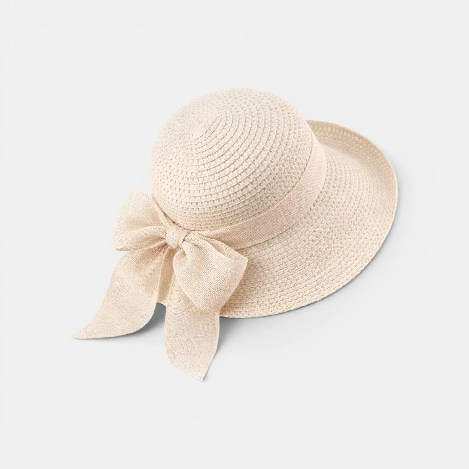 Chapeau Paille Bord Large Nœud Ruban Femme La Boutique du Chapeau