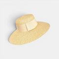 Chapeau Paille Bord Large Femme Ruban Crème La Boutique du Chapeau