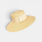 Chapeau Paille Bord Large Femme Ruban Crème La Boutique du Chapeau