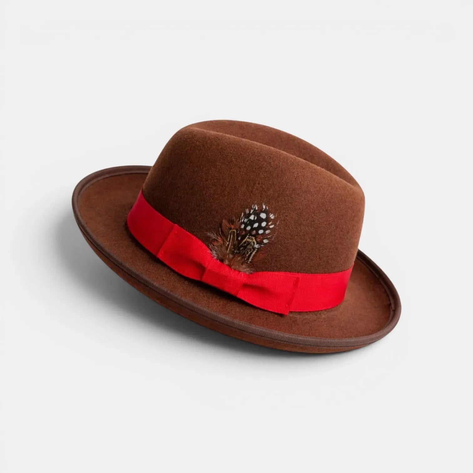 Chapeau Fedora Laine Plume Homme Femme