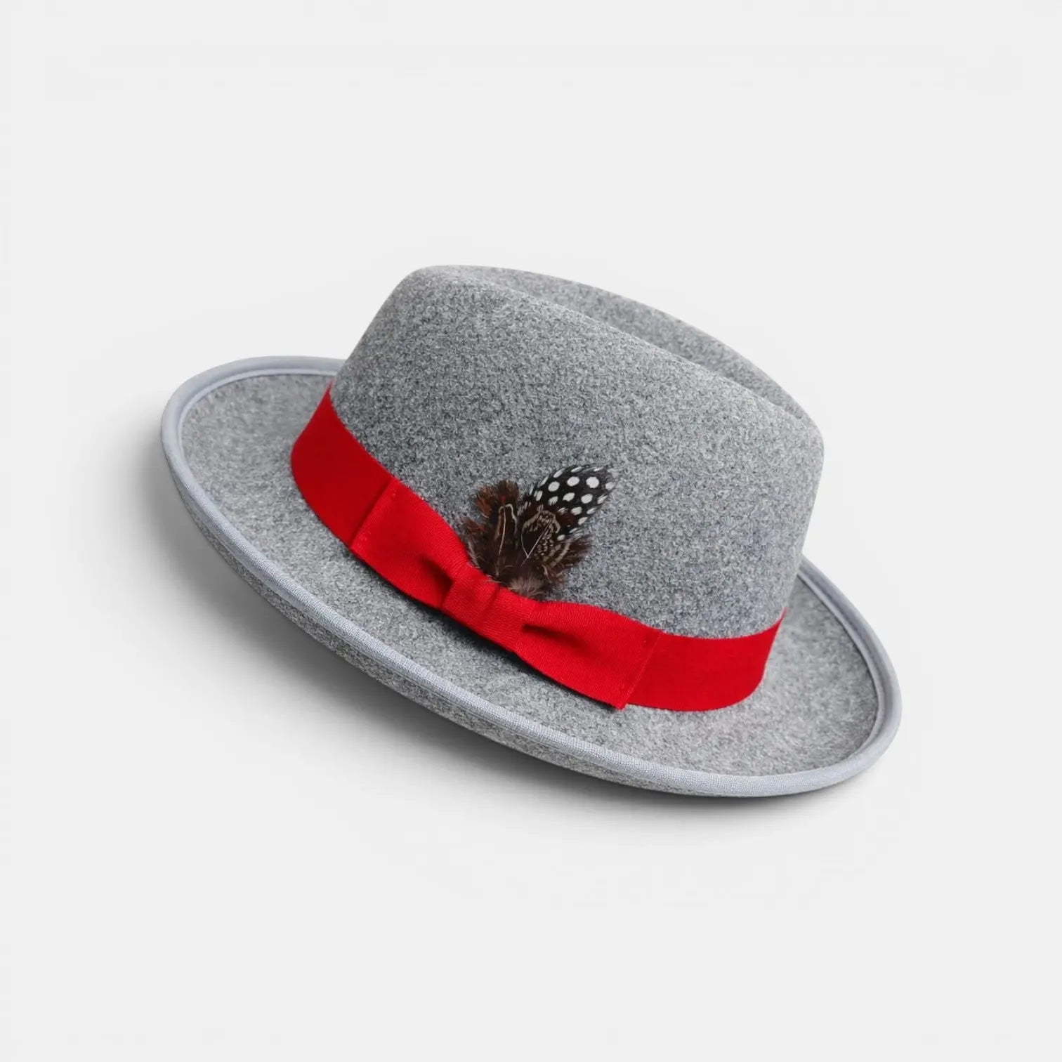 Chapeau Fedora Laine Plume Homme Femme