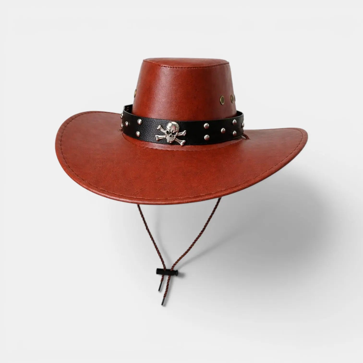 Chapeau Cowboy Cuir Bord Large Unisexe La Boutique du Chapeau