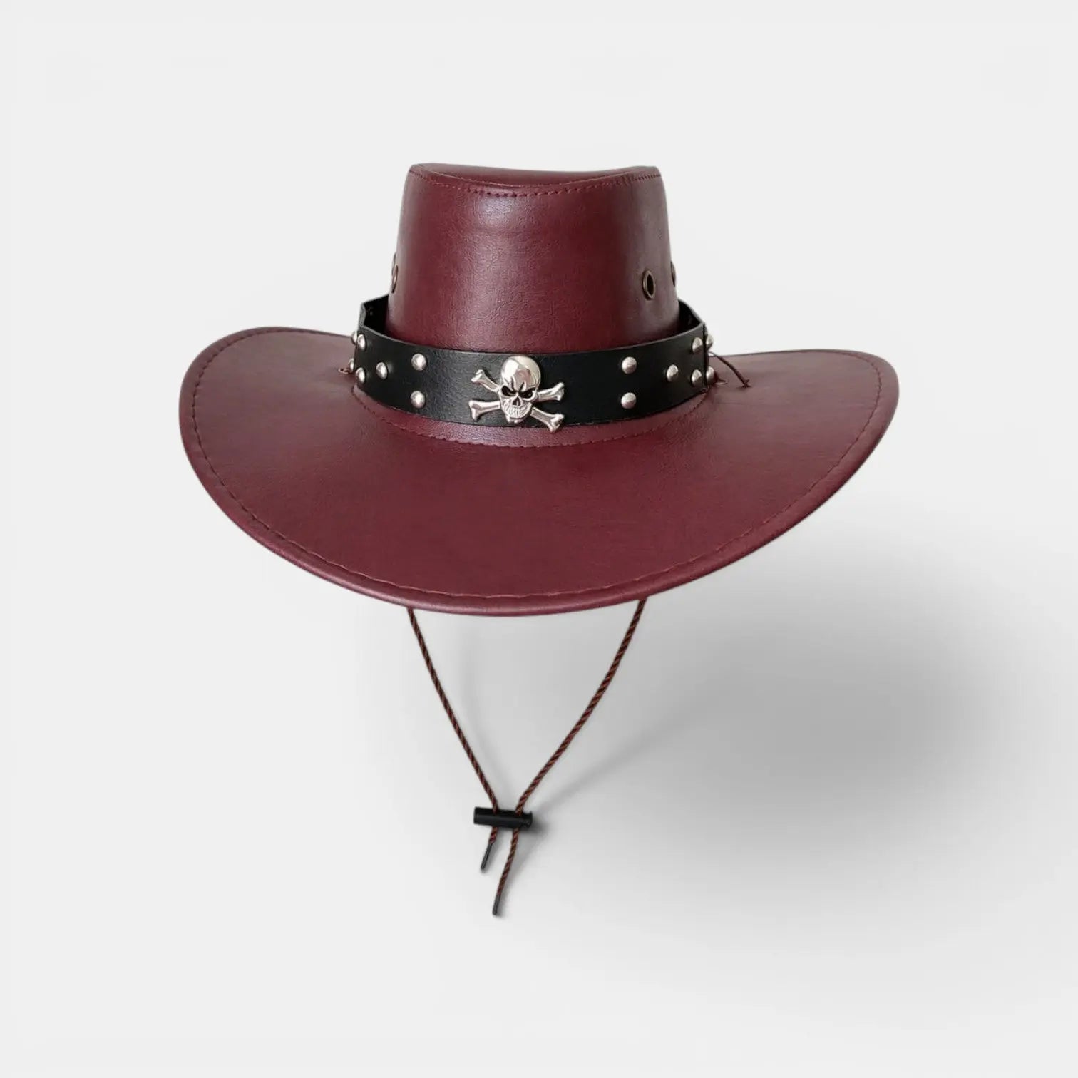 Chapeau Cowboy Cuir Bord Large Unisexe La Boutique du Chapeau