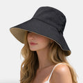 Bob Coton Réversible Bord Large Femme La Boutique du Chapeau