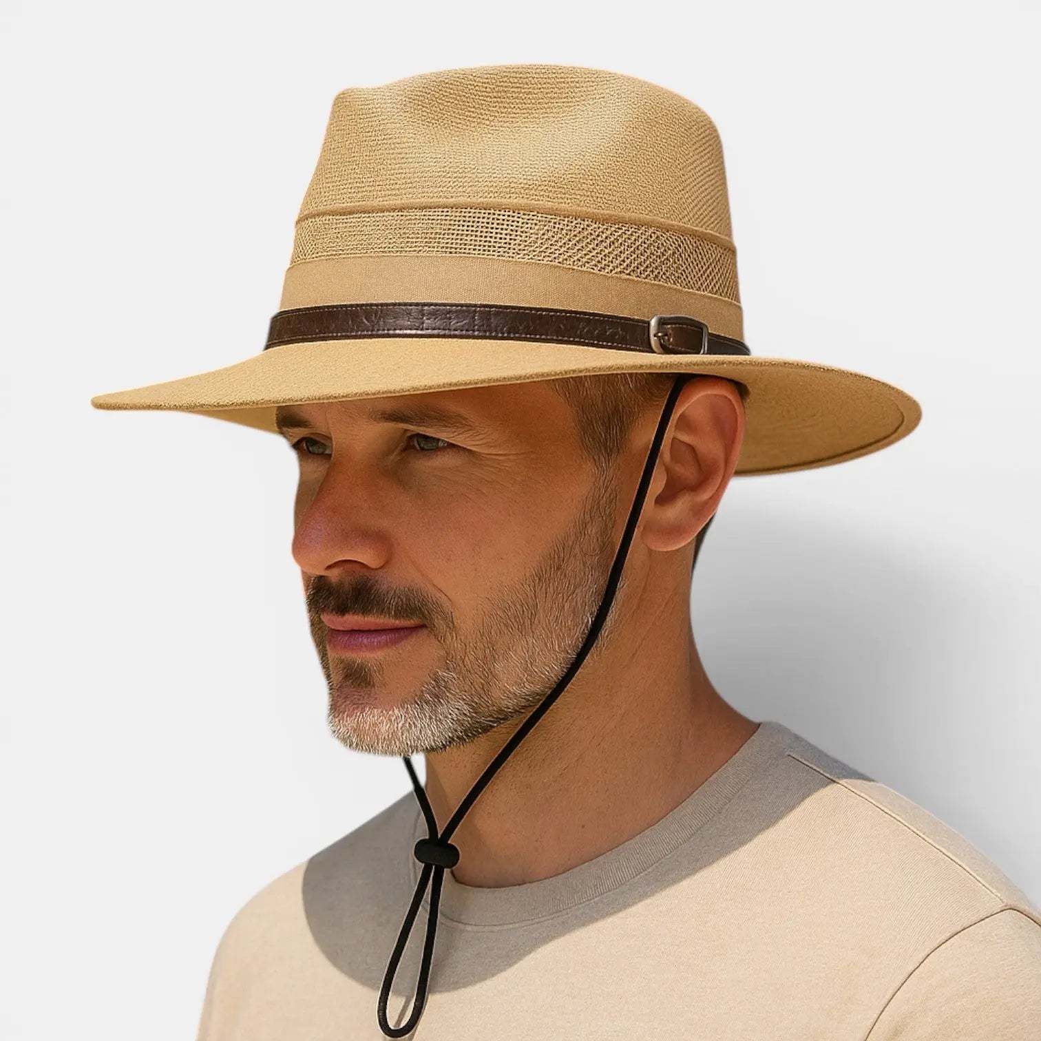 Chapeau Panama Paille Aéré Cordon Homme