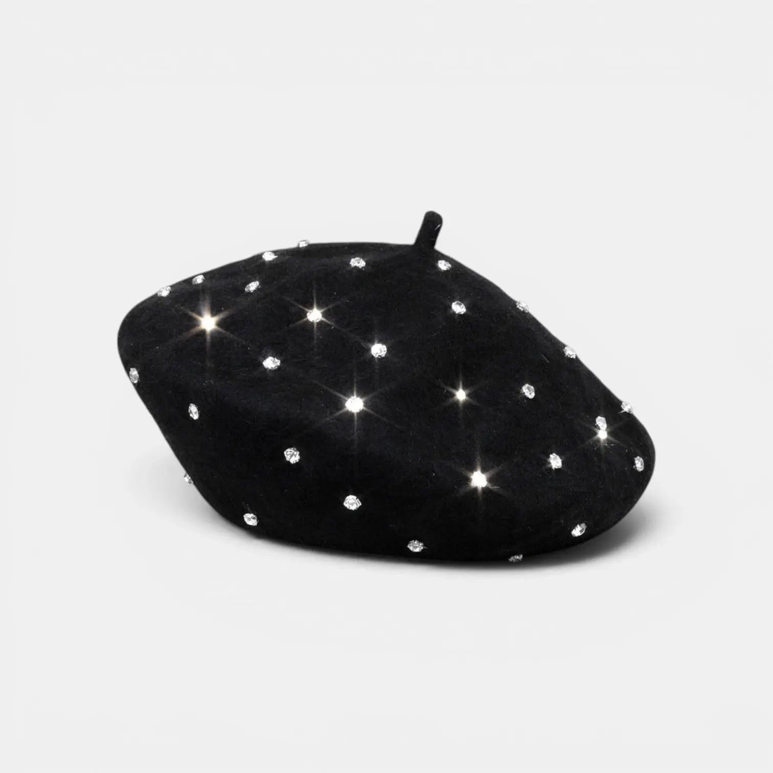 Béret Laine Strass Femme