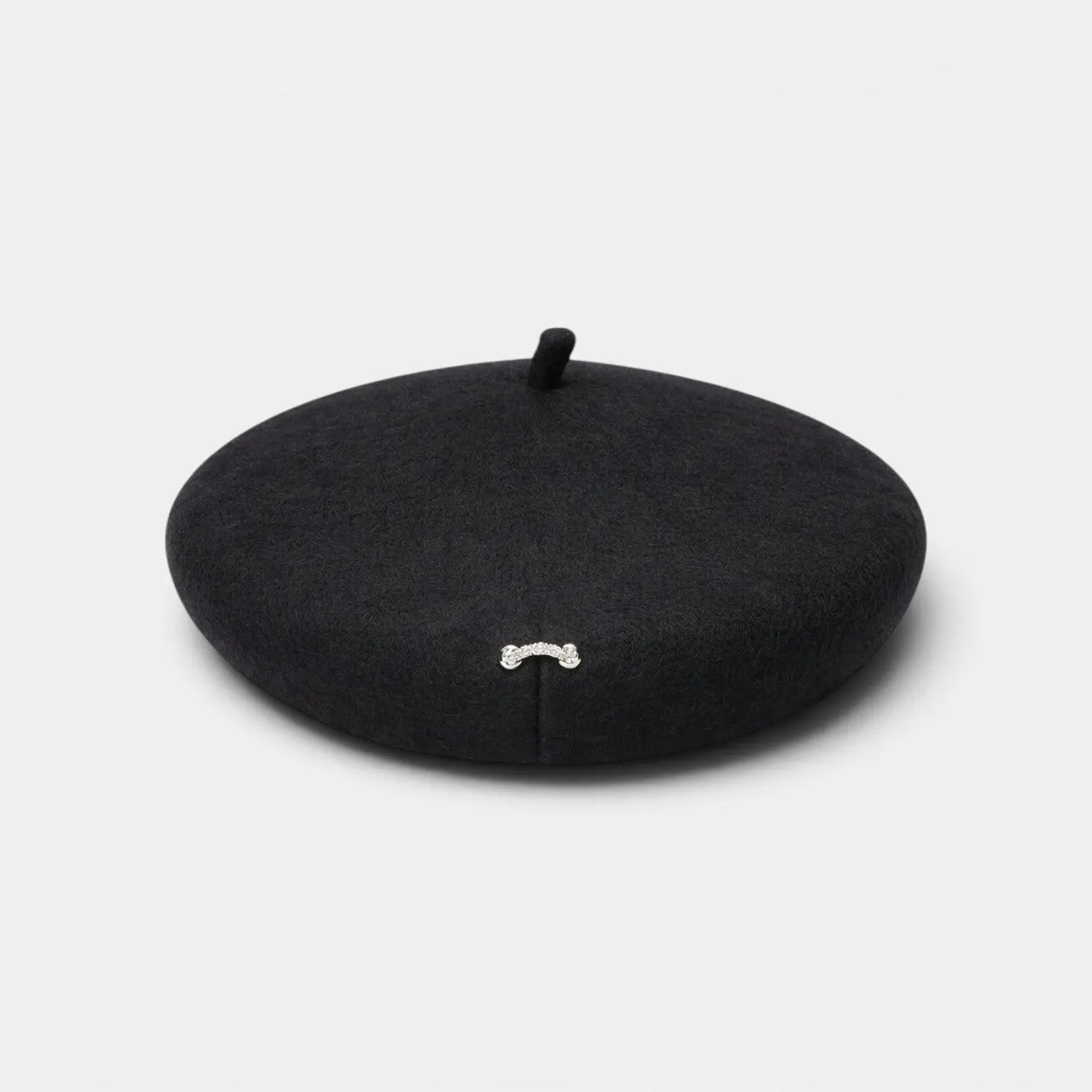 Béret Laine Femme avec Broche Fantaisie