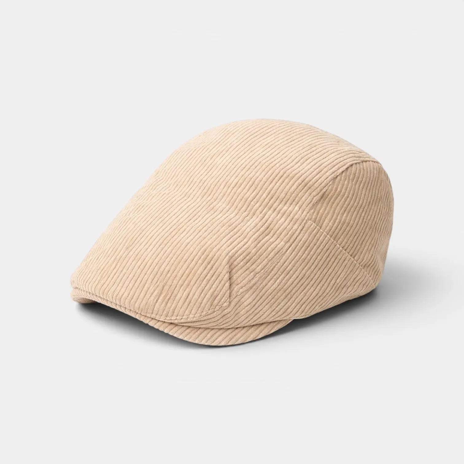 Casquette Gavroche Velours Côtelé Caramel Bicolore Homme La Boutique du Chapeau