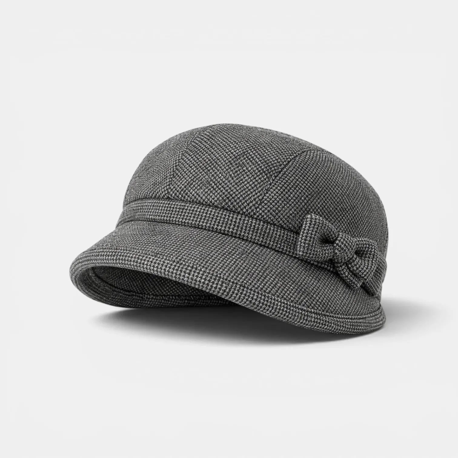 Béret Tweed Nœud Papillon Femme