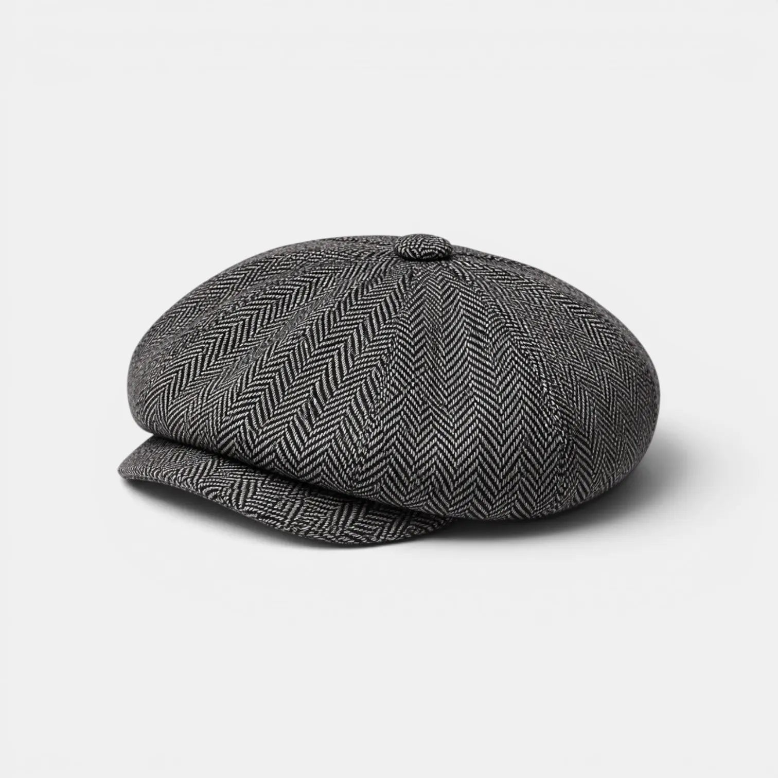 Casquette Gavroche Tweed Herringbone Homme La Boutique du Chapeau