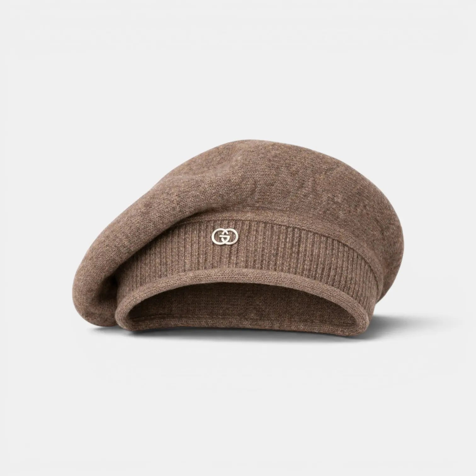 Béret Laine Tricoté Femme avec Insigne Métal La Boutique du Chapeau