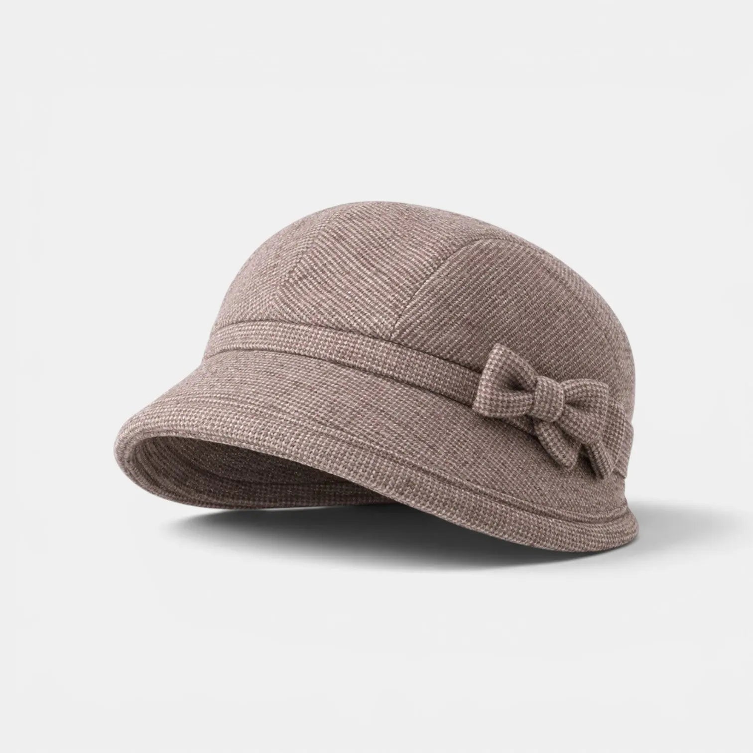 Béret Tweed Nœud Papillon Femme