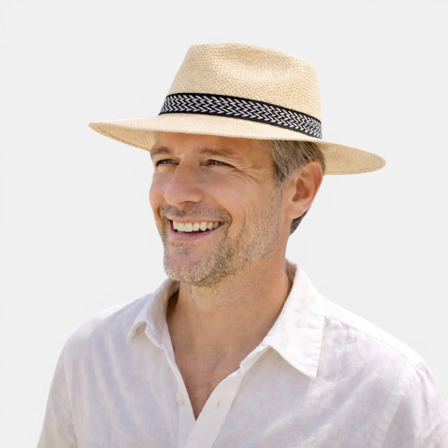 Chapeau Panama Paille Bord Large Homme